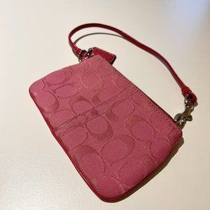 Coach Wristlet/Wallet/Pouch - Pink